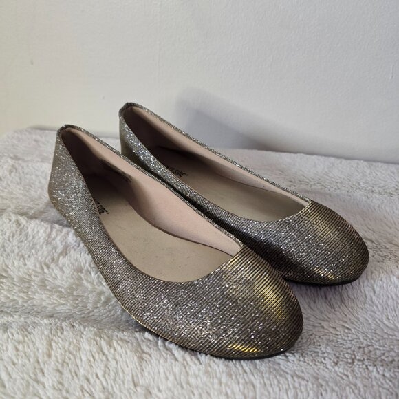 Lower East Side - 9W - Ballet Flats - Gold & Silver - Picture 2 of 8